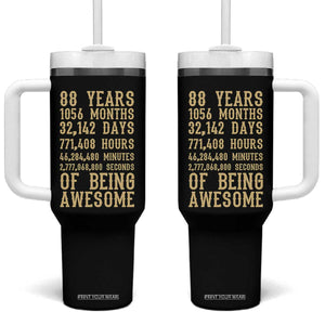 Vintage 88th Birthday Gift Tumbler With Handle 88 Years Of Being Awesome