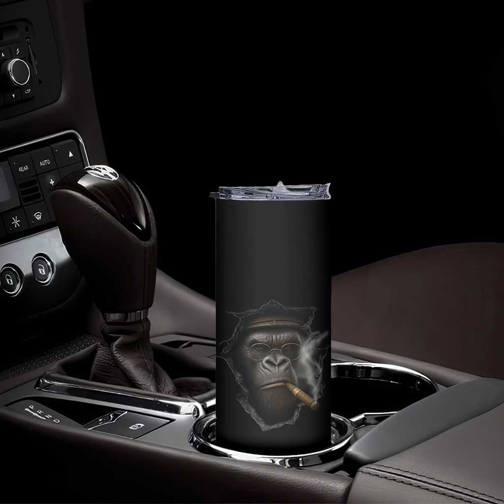 Cool Gorilla With Cigar Skinny Tumbler Animal Lover Gift TS12 Print Your Wear