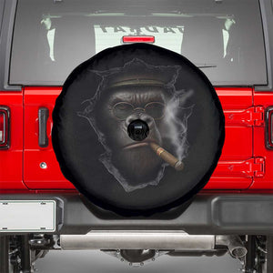 Cool Gorilla With Cigar Spare Tire Cover Animal Lover Gift TS12 Black Print Your Wear