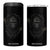 Angry Gorilla Face On Cracked Wall 4 in 1 Can Cooler Tumbler Animal Lover Gift TS12 One Size: 16 oz Black Print Your Wear