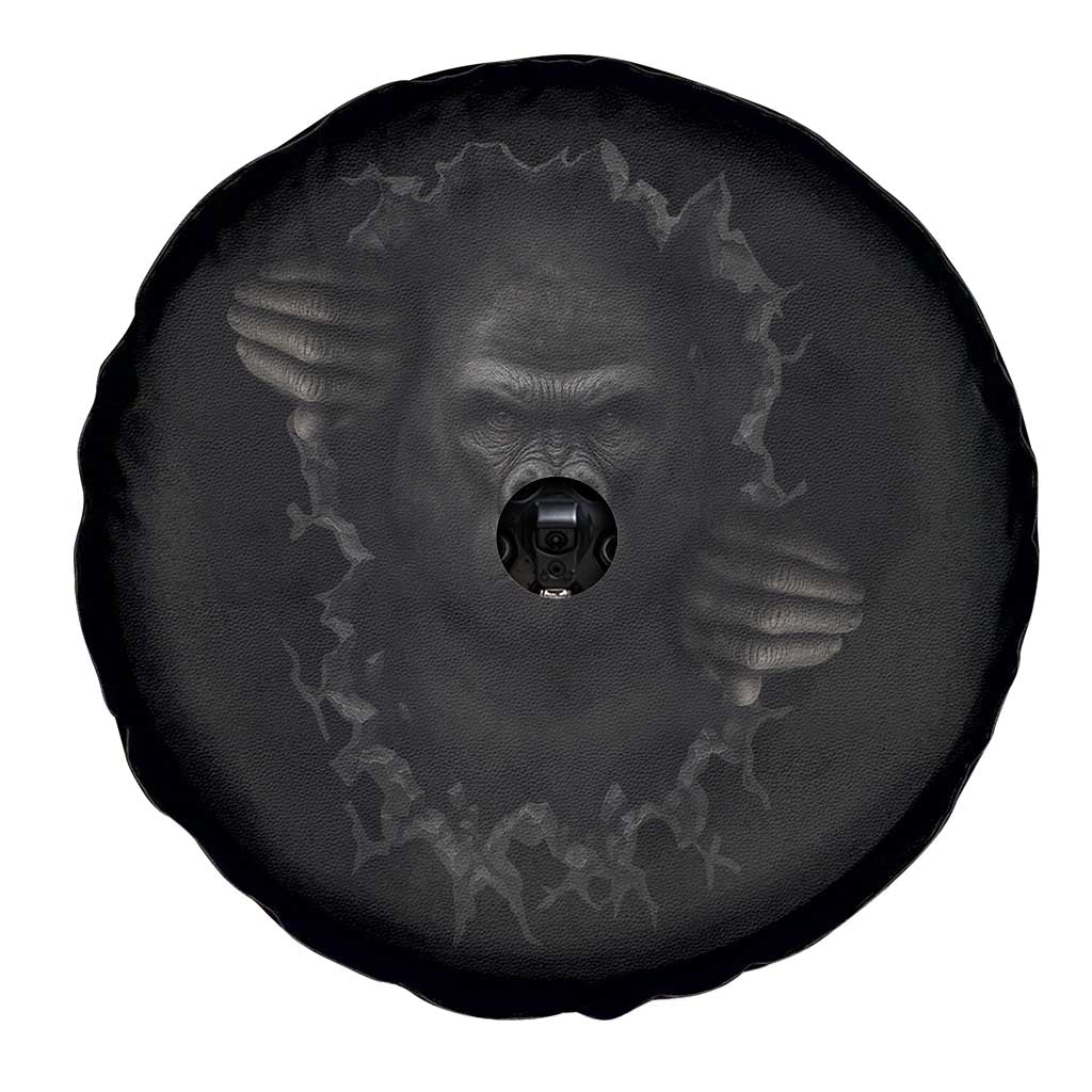 Angry Gorilla Face On Cracked Wall Spare Tire Cover Animal Lover Gift TS12 Print Your Wear