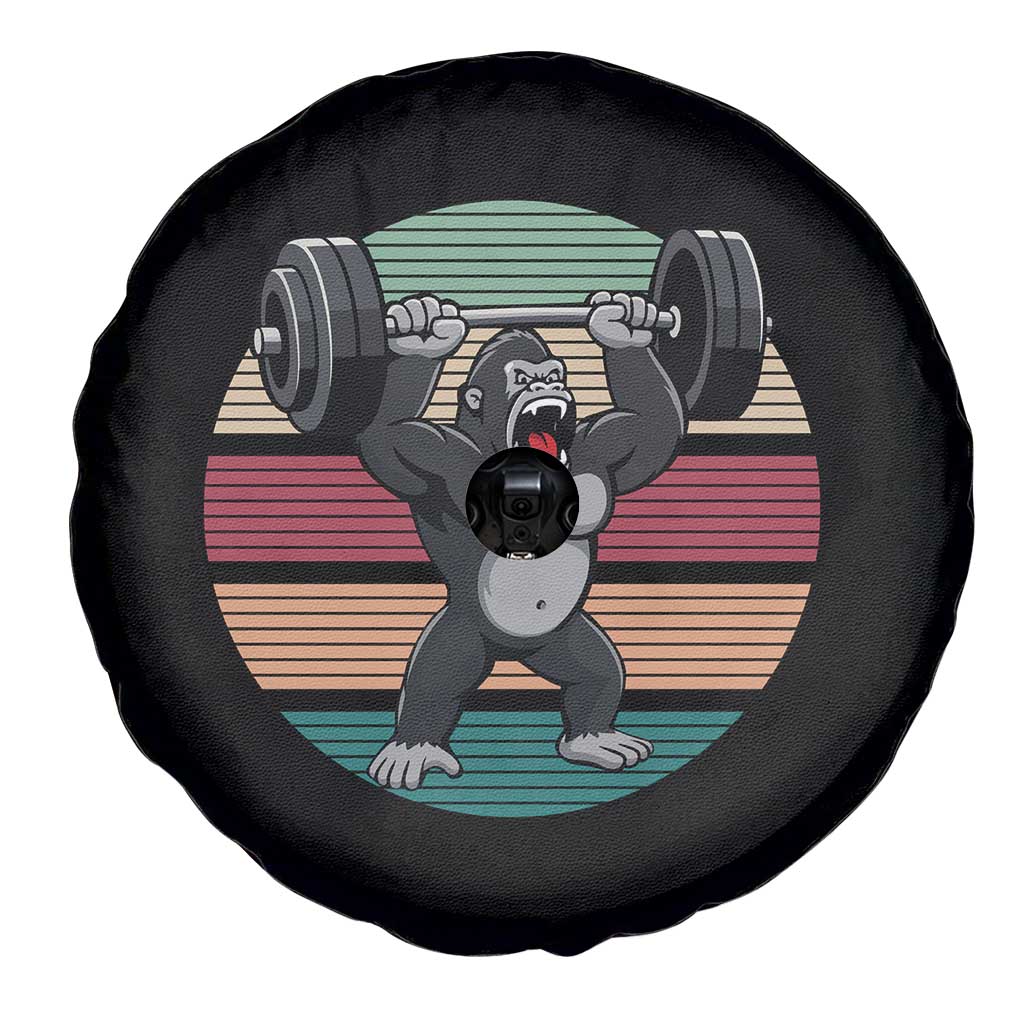 Fitness Lover Gift Spare Tire Cover Powerlifting Gorilla Strength TS12 Print Your Wear