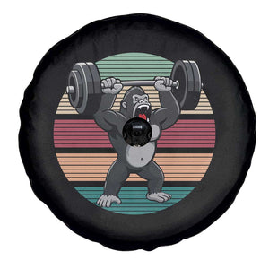 Fitness Lover Gift Spare Tire Cover Powerlifting Gorilla Strength TS12 Print Your Wear