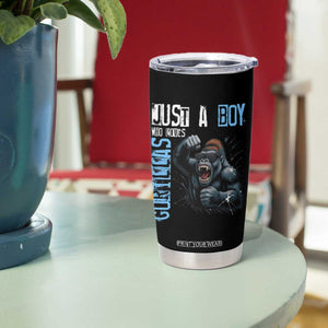 Just A Boy Who Loves Gorillas Tumbler Cup Gorilla Lover Gift TS12 Print Your Wear
