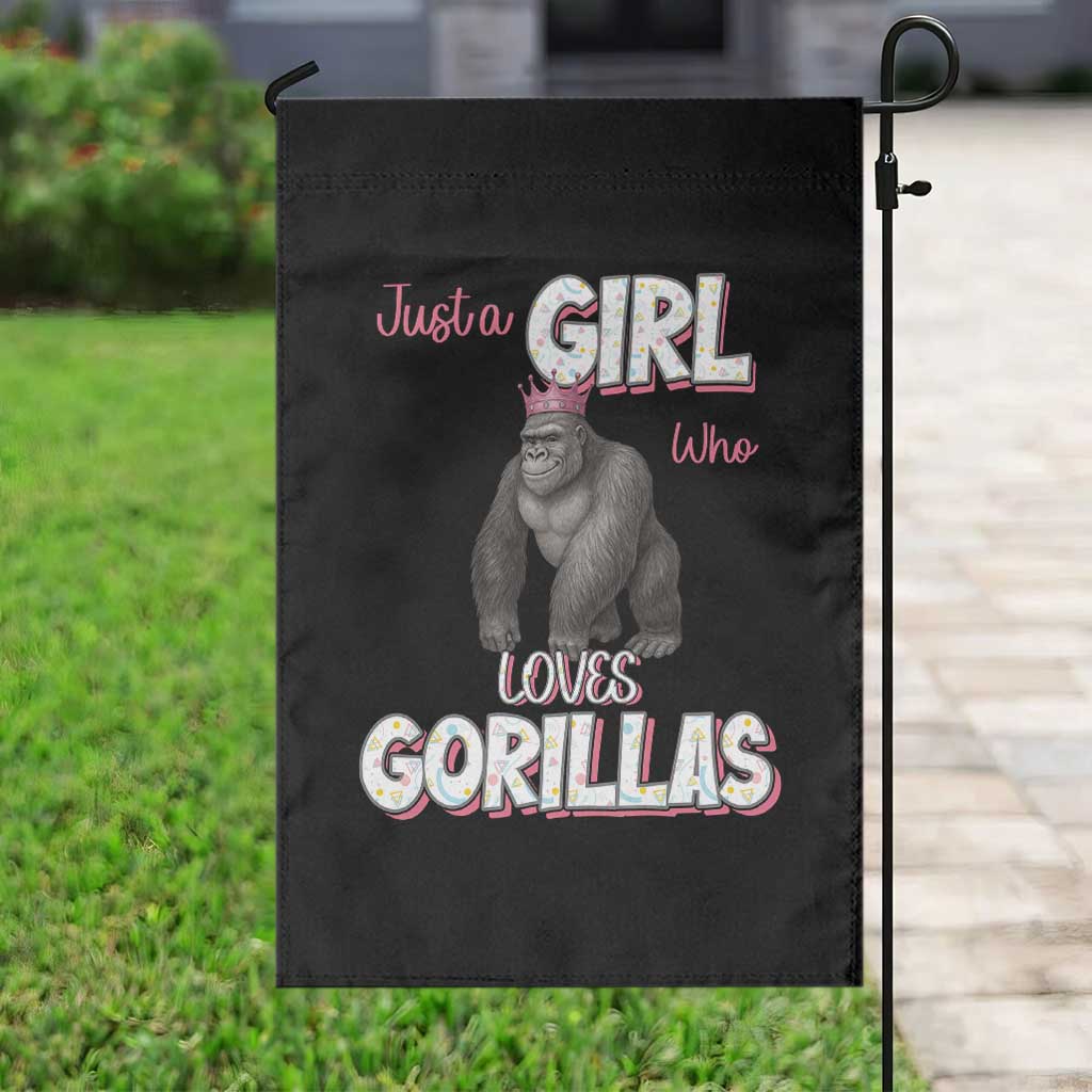 Gorilla Lover Gift Garden Flag Just A Girl Who Loves Gorillas TS12 Print Your Wear