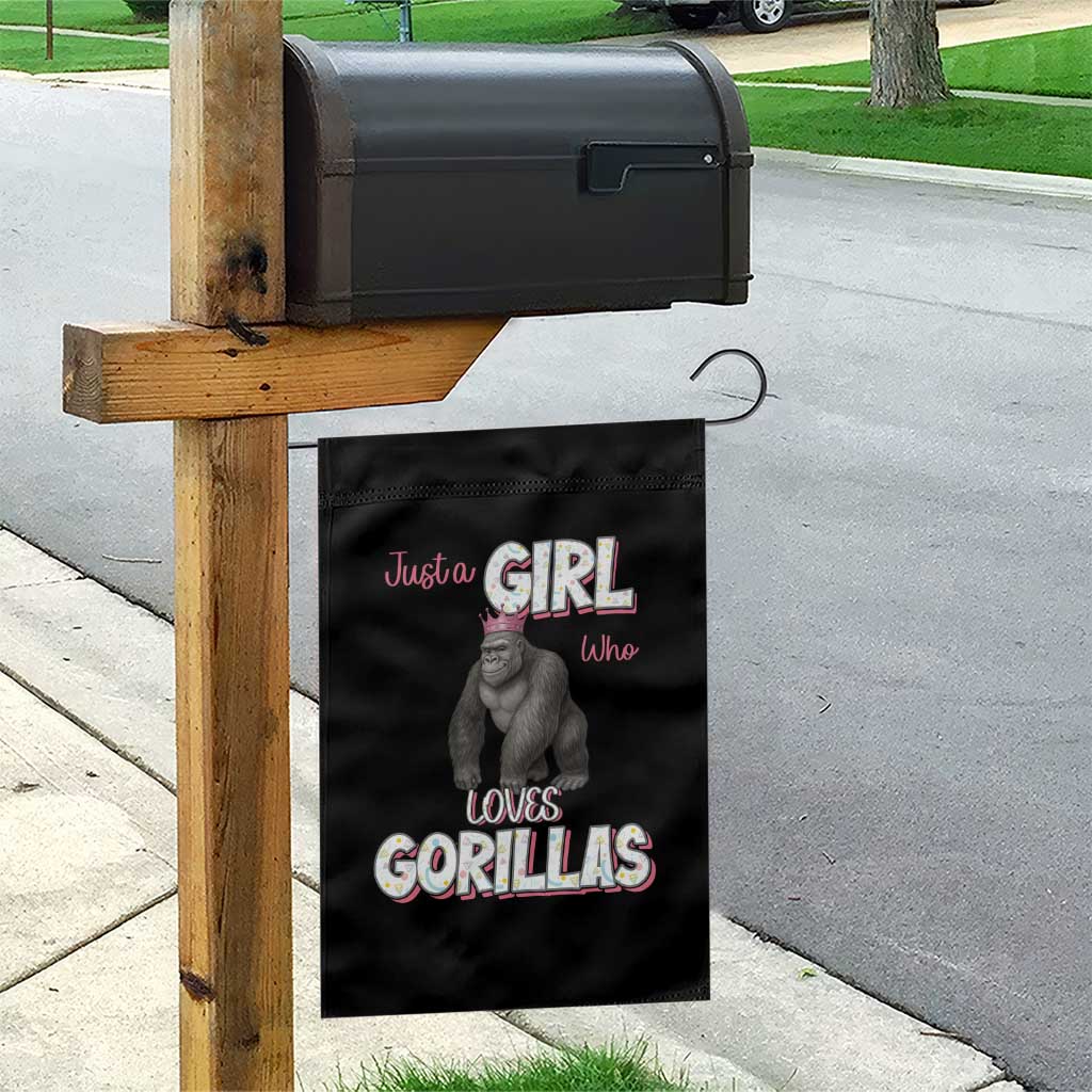 Gorilla Lover Gift Garden Flag Just A Girl Who Loves Gorillas TS12 Print Your Wear