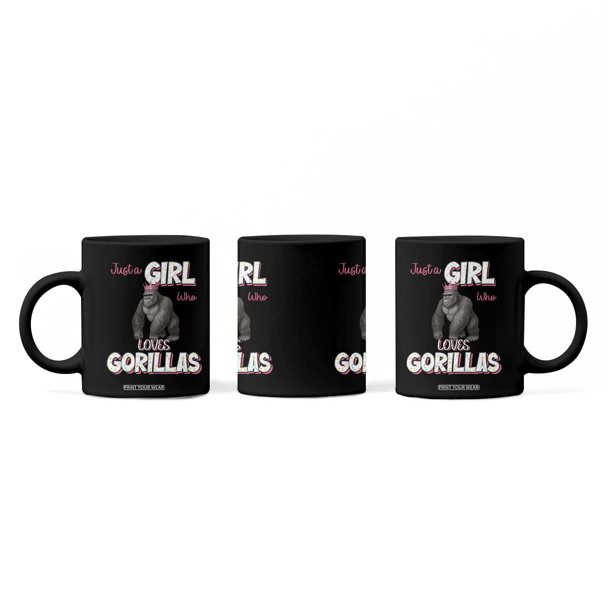 Gorilla Lover Gift Coffee Mug Just A Girl Who Loves Gorillas TS12 Print Your Wear