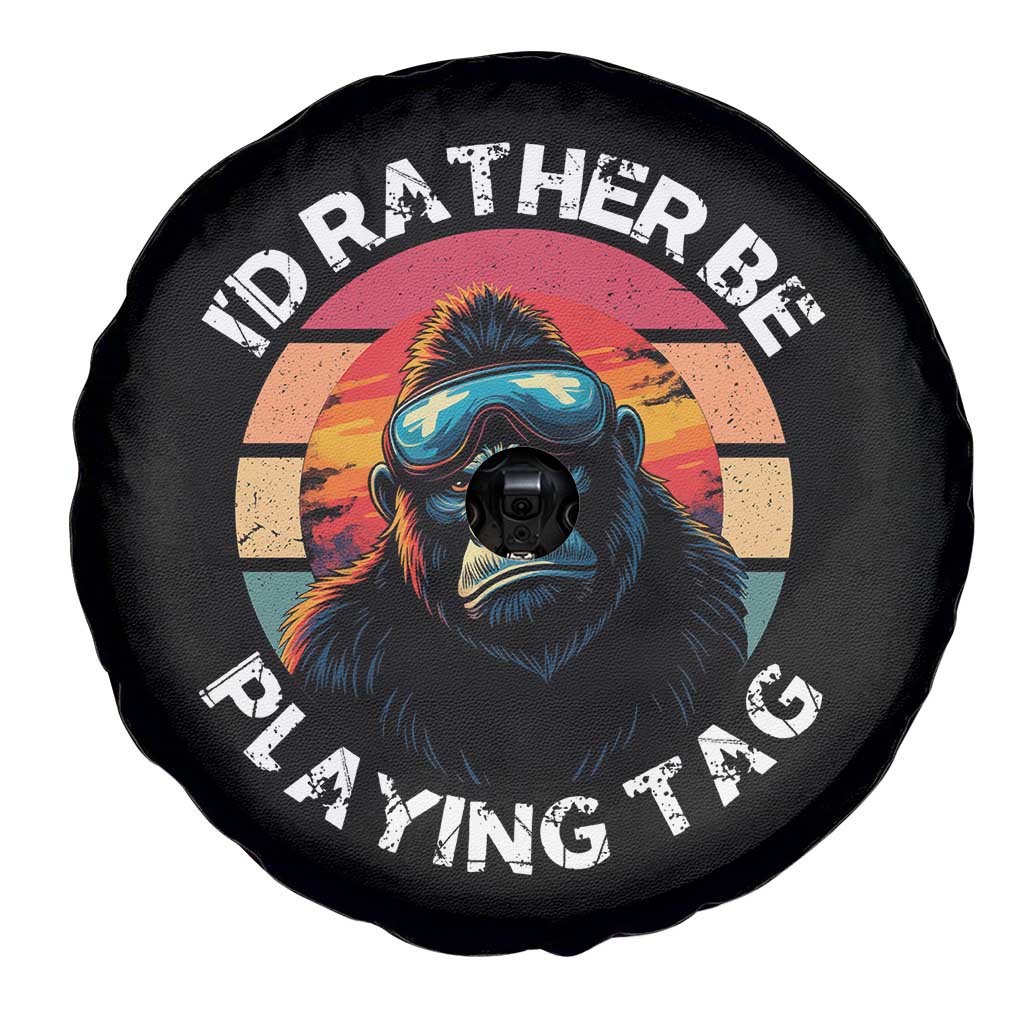 Funny Gorilla Lover Spare Tire Cover Id Rather Be Playing Tag VR Game TS12 Print Your Wear