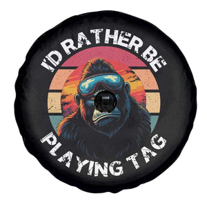 Funny Gorilla Lover Spare Tire Cover Id Rather Be Playing Tag VR Game TS12 Print Your Wear
