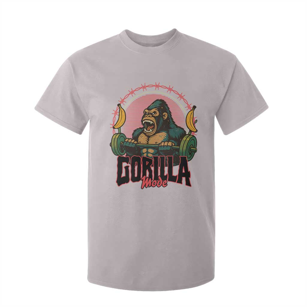 Fitness Lover Gift T Shirt For Kid Gorilla Mode TS12 Ice Gray Print Your Wear
