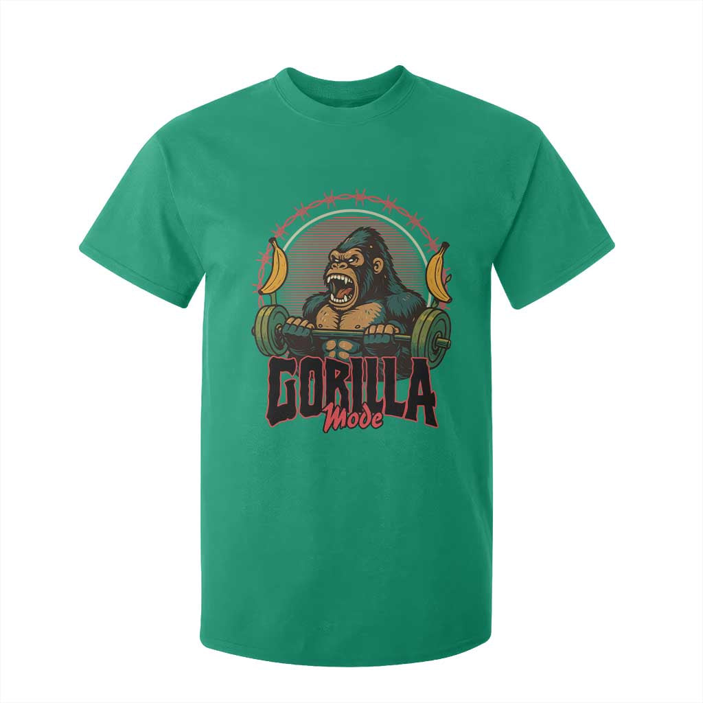 Fitness Lover Gift T Shirt For Kid Gorilla Mode TS12 Irish Green Print Your Wear