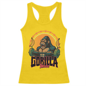 Fitness Lover Gift Racerback Tank Top Gorilla Mode TS12 Daisy Print Your Wear