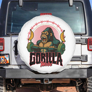 Fitness Lover Gift Spare Tire Cover Gorilla Mode TS12 No hole White Print Your Wear