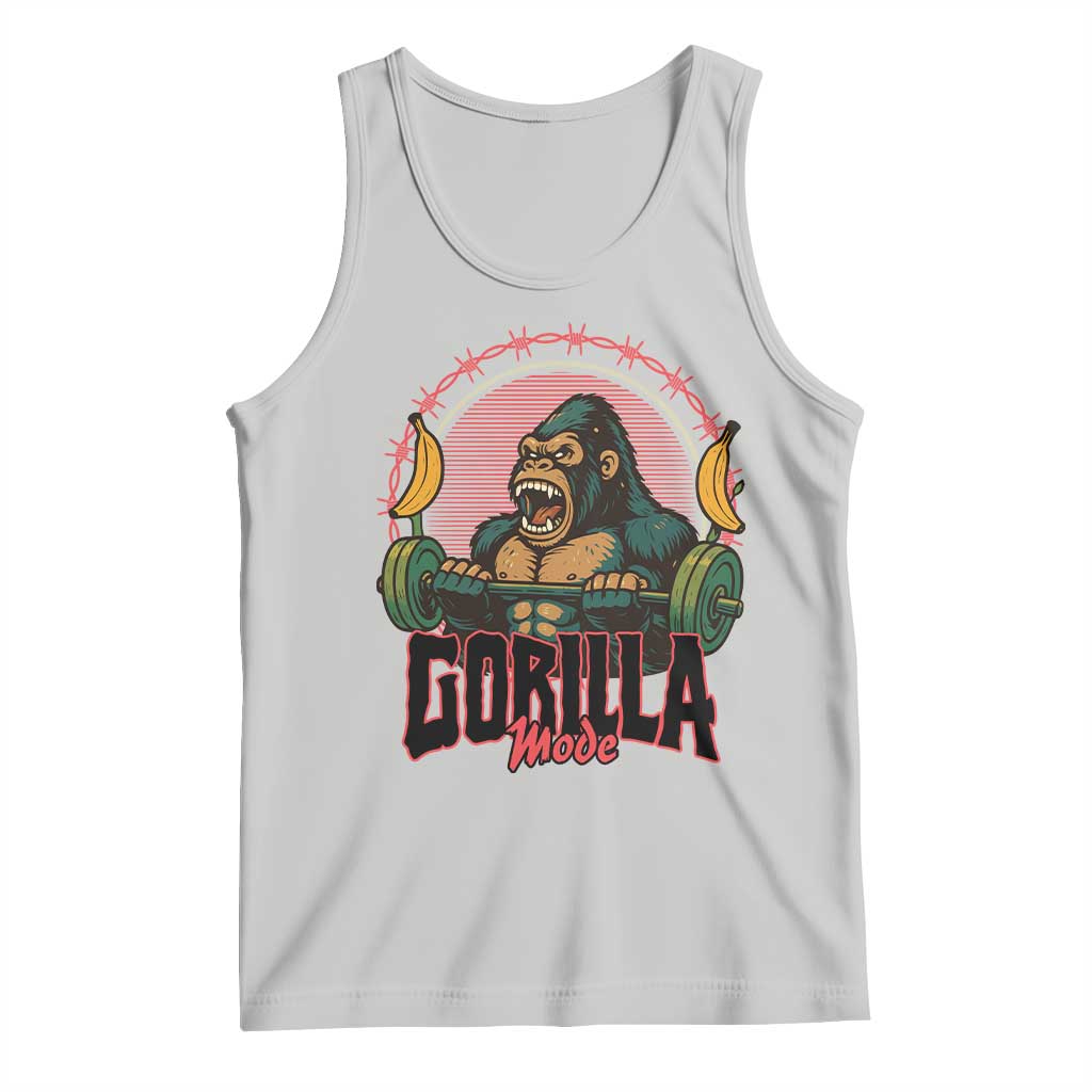 Fitness Lover Gift Tank Top Gorilla Mode TS12 Ash Print Your Wear