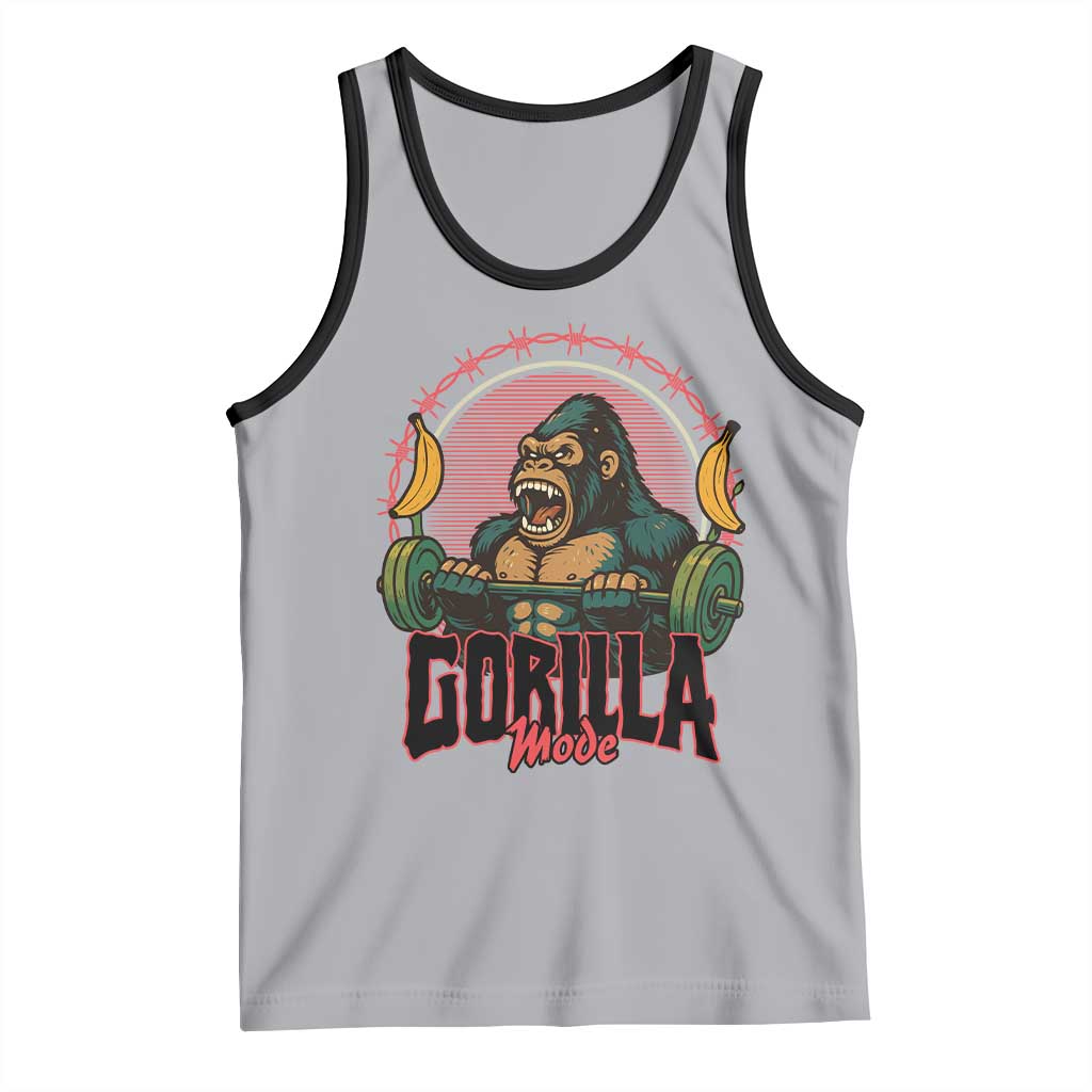 Fitness Lover Gift Tank Top Gorilla Mode TS12 Athletic Heather Black Print Your Wear
