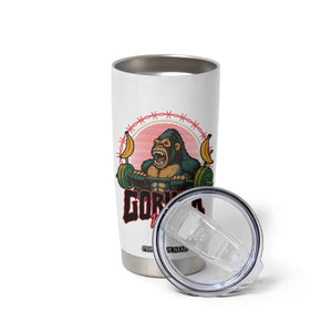 Fitness Lover Gift Tumbler Cup Gorilla Mode TS12 Print Your Wear