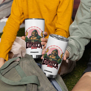 Fitness Lover Gift Tumbler Cup Gorilla Mode TS12 Print Your Wear