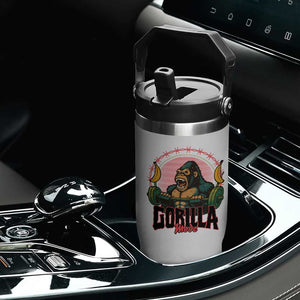 Fitness Lover Gift Flip Straw Tumbler Gorilla Mode TS12 Print Your Wear