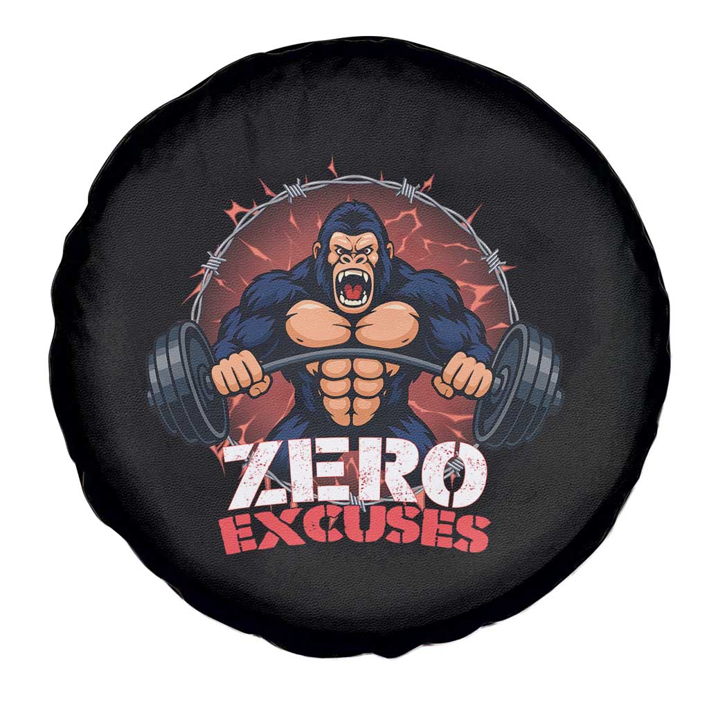 Zero Excuses Spare Tire Cover Gorilla Fitness Lover Gift TS12 Print Your Wear