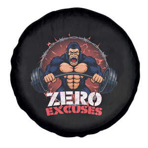 Zero Excuses Spare Tire Cover Gorilla Fitness Lover Gift TS12 Print Your Wear