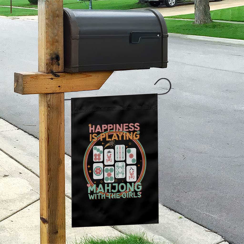 Happiness Is Playing Mahjong With The Girls Garden Flag Mahjong Time TS12 Print Your Wear
