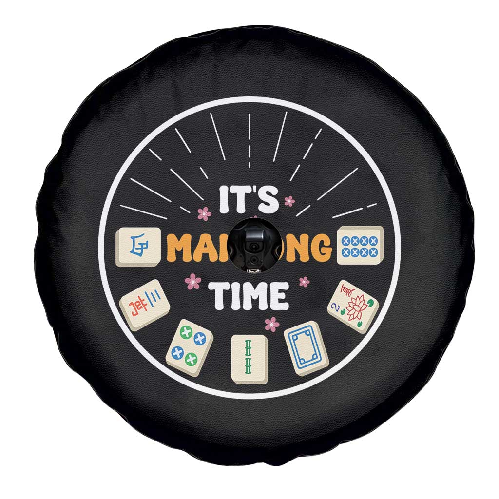 It Is Mahjong Time Spare Tire Cover Gambling Chinese Gift TS12 Print Your Wear