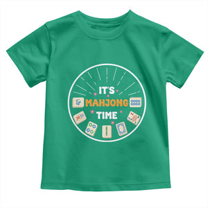 It Is Mahjong Time Toddler T Shirt Gambling Chinese Gift TS12 Irish Green Print Your Wear