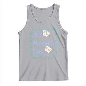 Mahjong Gift Tank Top It Is Mahjong Time For Players TS12 Athletic Heather Print Your Wear