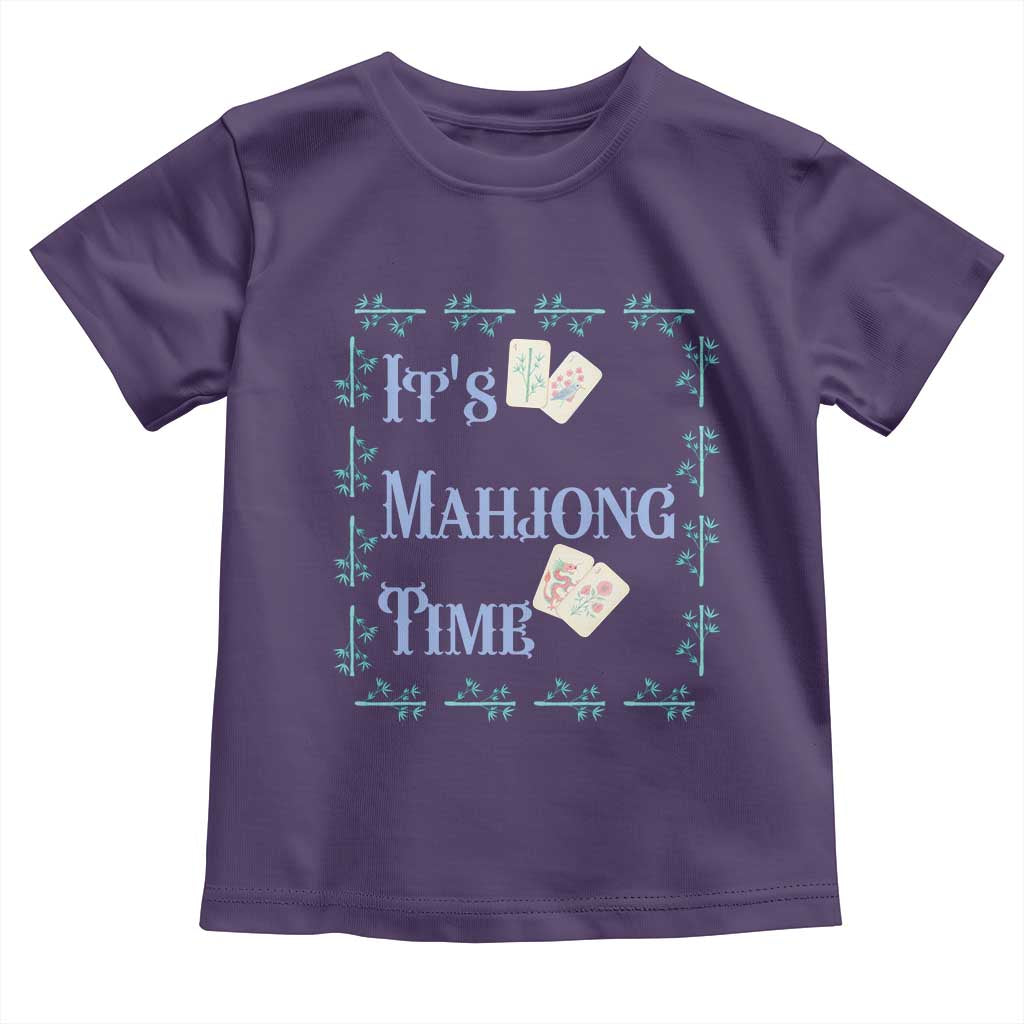Mahjong Gift Toddler T Shirt It Is Mahjong Time For Players TS12 Purple Print Your Wear