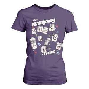 It Is Mahjong Time T Shirt For Women Mahjong Lover Gift TS12 Purple Print Your Wear