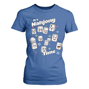 It Is Mahjong Time T Shirt For Women Mahjong Lover Gift TS12 Royal Blue Print Your Wear