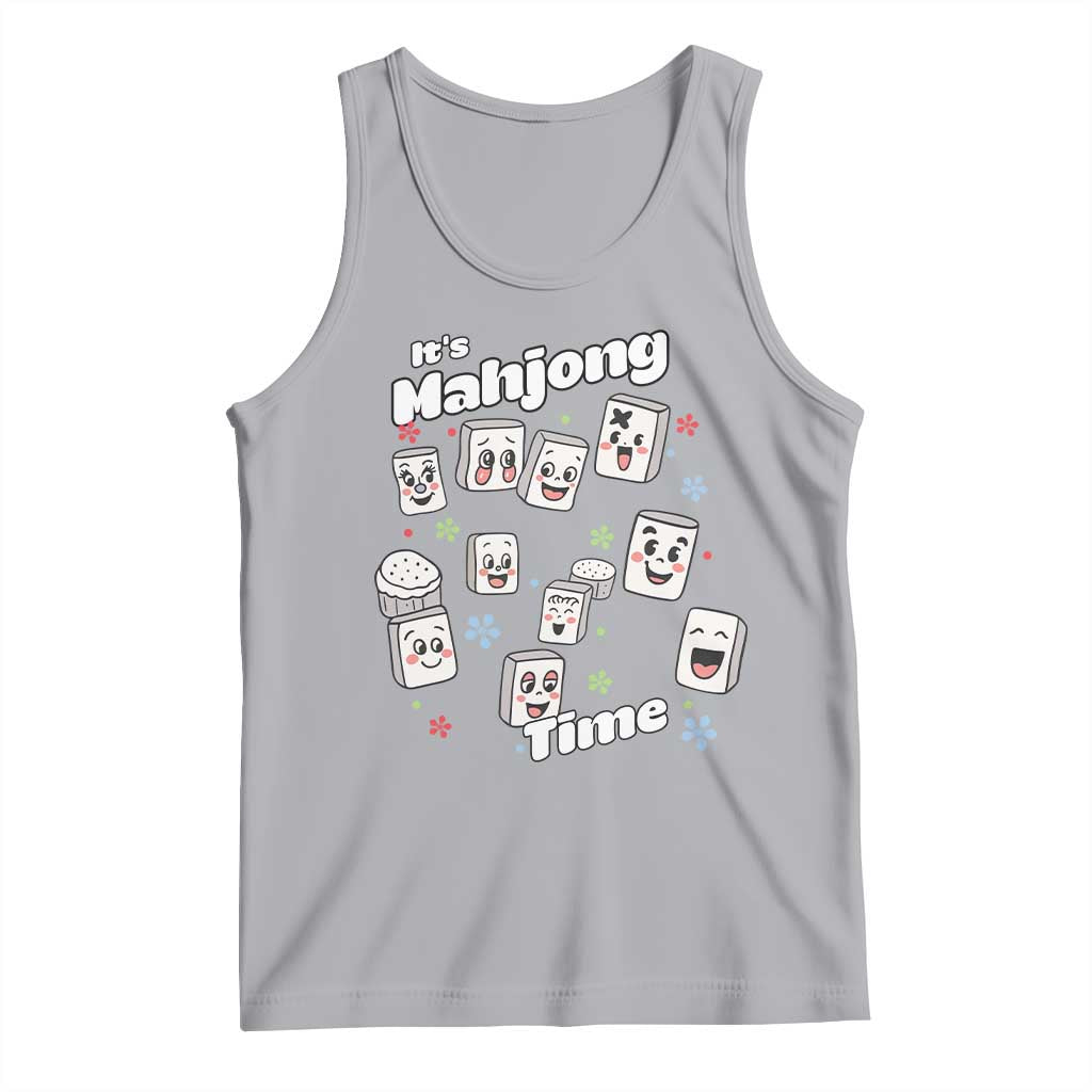 It Is Mahjong Time Tank Top Mahjong Lover Gift TS12 Athletic Heather Print Your Wear