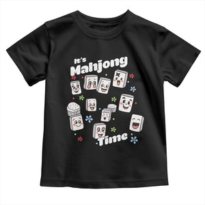 It Is Mahjong Time Toddler T Shirt Mahjong Lover Gift TS12 Black Print Your Wear