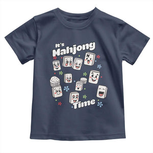 It Is Mahjong Time Toddler T Shirt Mahjong Lover Gift TS12 Navy Print Your Wear