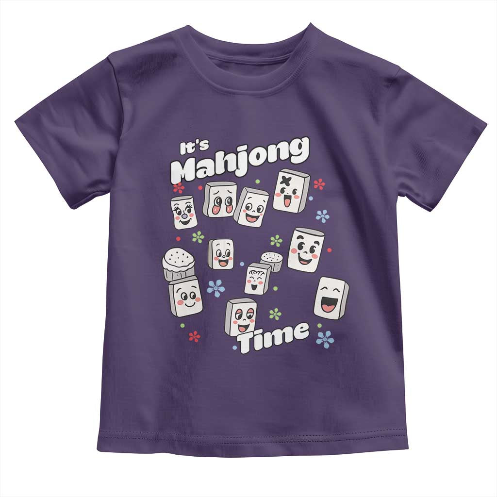 It Is Mahjong Time Toddler T Shirt Mahjong Lover Gift TS12 Purple Print Your Wear