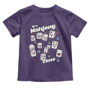 It Is Mahjong Time Toddler T Shirt Mahjong Lover Gift TS12 Purple Print Your Wear