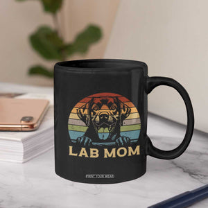 Lab Mom Coffee Mug Retro Sunset Dog Mom Gift TS12 Print Your Wear