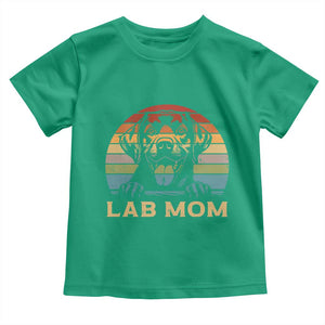 Lab Mom Toddler T Shirt Retro Sunset Dog Mom Gift TS12 Irish Green Print Your Wear