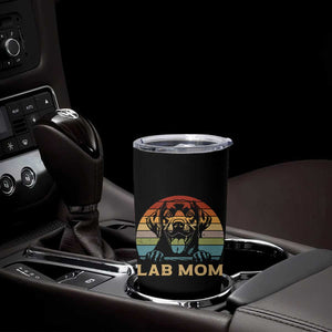 Lab Mom Tumbler Cup Retro Sunset Dog Mom Gift TS12 Print Your Wear