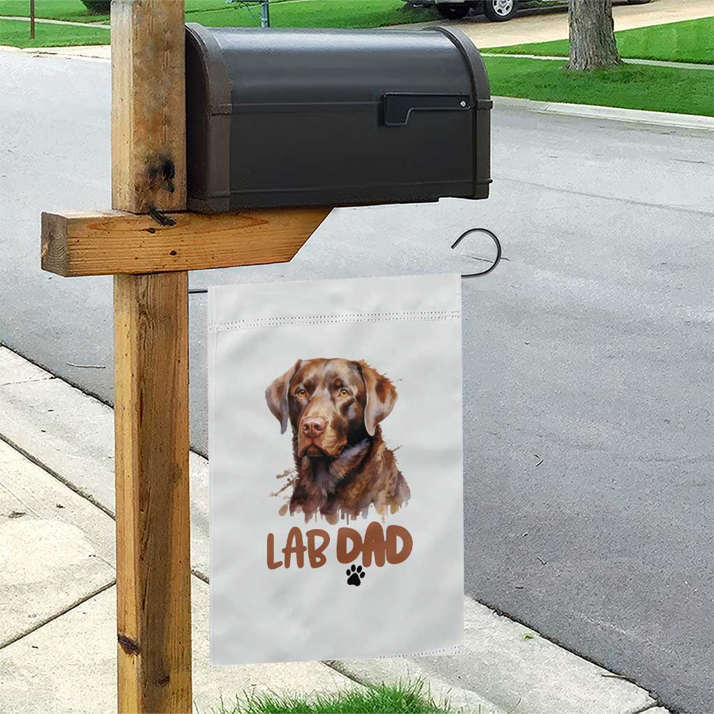 Chocolate Labrador Retriever Dad Garden Flag Dog Lover Gift TS12 Print Your Wear
