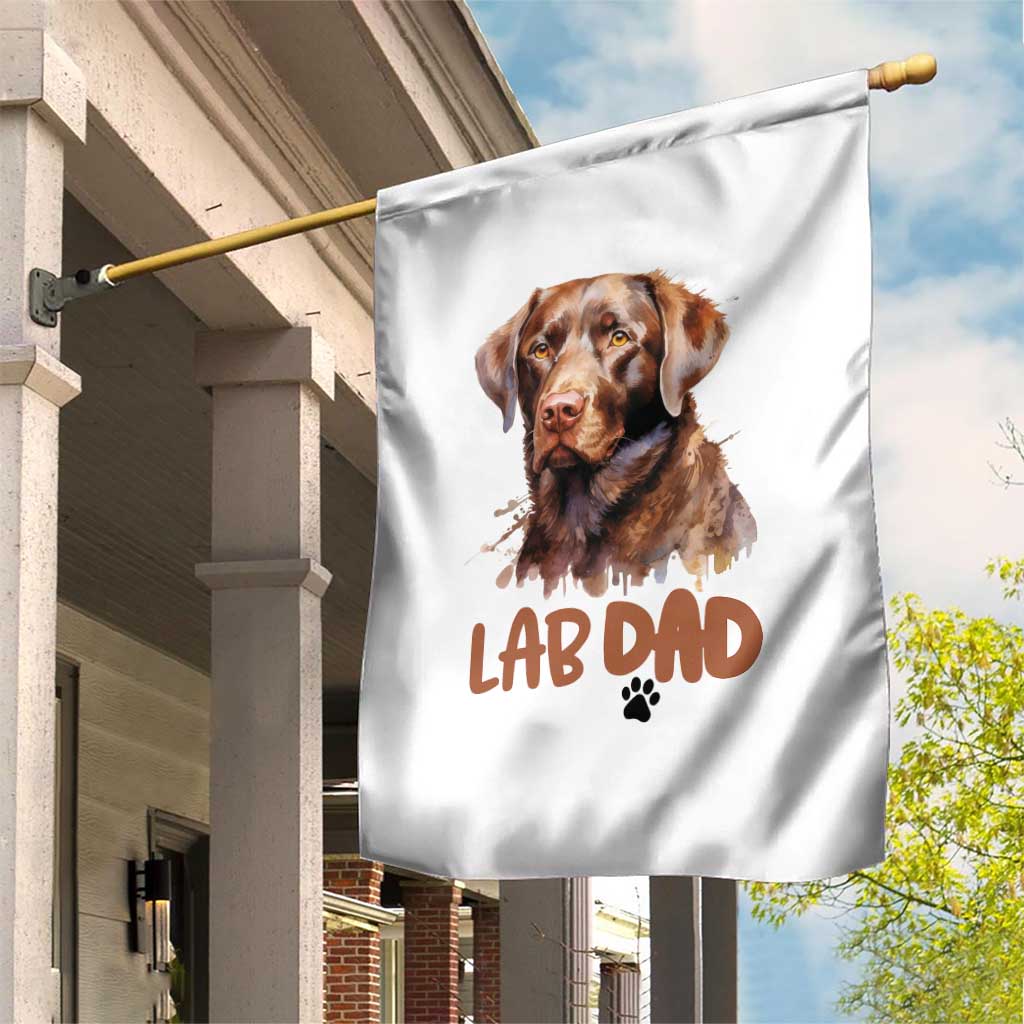 Chocolate Labrador Retriever Dad Garden Flag Dog Lover Gift TS12 Print Your Wear