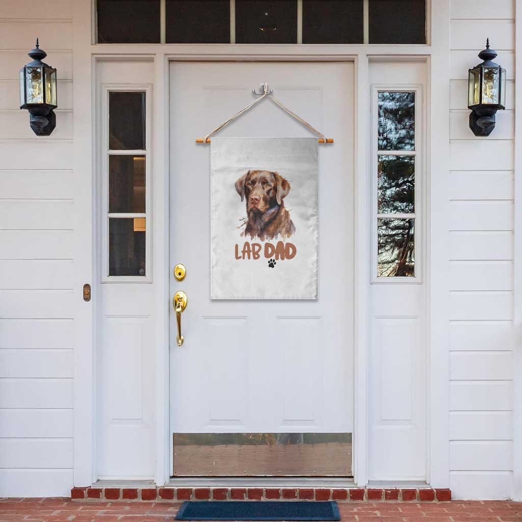 Chocolate Labrador Retriever Dad Garden Flag Dog Lover Gift TS12 Print Your Wear