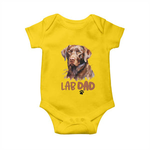 Chocolate Labrador Retriever Dad Baby Onesie Dog Lover Gift TS12 Daisy Print Your Wear