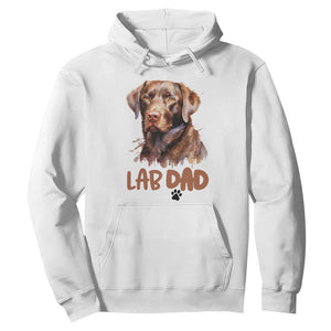 Chocolate Labrador Retriever Dad Hoodie Dog Lover Gift TS12 White Print Your Wear