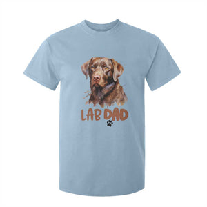 Chocolate Labrador Retriever Dad T Shirt For Kid Dog Lover Gift TS12 Light Blue Print Your Wear