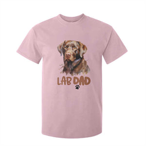 Chocolate Labrador Retriever Dad T Shirt For Kid Dog Lover Gift TS12 Light Pink Print Your Wear