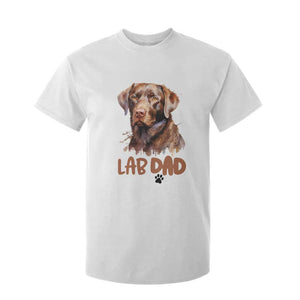 Chocolate Labrador Retriever Dad T Shirt For Kid Dog Lover Gift TS12 White Print Your Wear