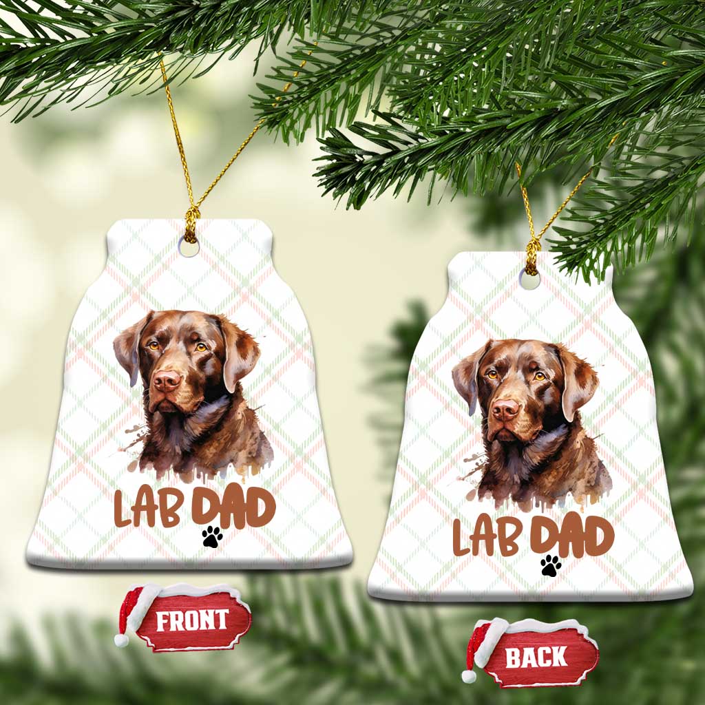Chocolate Labrador Retriever Dad Ceramic Ornament Dog Lover Gift TS12 Print Your Wear