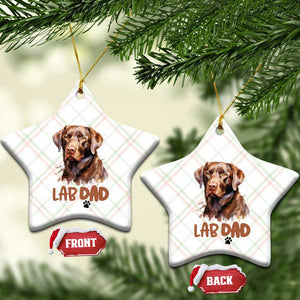Chocolate Labrador Retriever Dad Ceramic Ornament Dog Lover Gift TS12 Print Your Wear