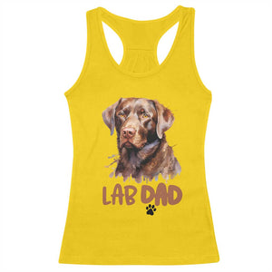 Chocolate Labrador Retriever Dad Racerback Tank Top Dog Lover Gift TS12 Daisy Print Your Wear